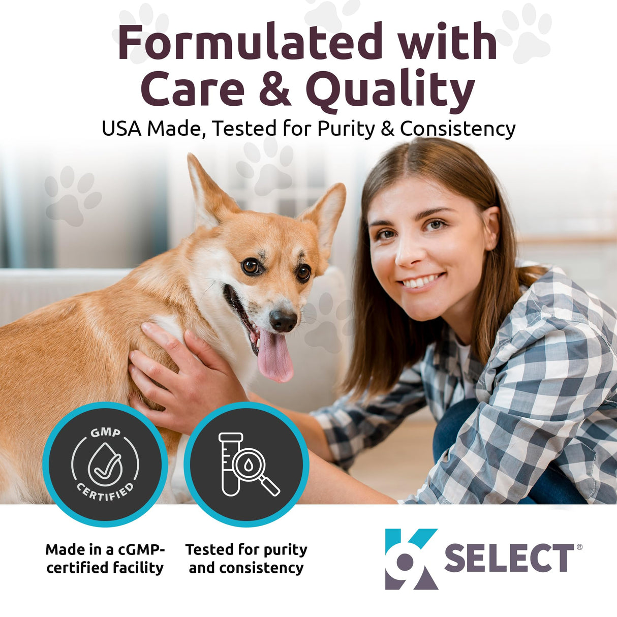 K9 Select Concentrated Flaxseed Lignans for Dogs, 20mg 90 Tablets, Peanut Butter Flavored Chewable, Impove Coat