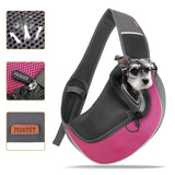 FDJASGY Pet Sling Carrier for Small Dogs Cats,Breathable Mesh Travelling Hand Free Puppy Backpack with Pouch and Adjustable Strap Carrier