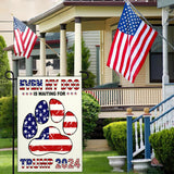 Kmxzint Trump 2024 Garden Flag Take America Back Garden Flag Patriotic American Garden Flags for Outside 12x18 Double Sided Trump Vance 2024 Yard Sign Flag President Election Garden Flag