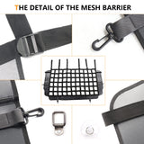 RERPRO Pet Net Safety Dog Barrier for 2007-2026 Jeep Wrangler JK JL 4 Door Accessories, Behind Rear Seat Pet Dog Covers Trunk Cargo Isolation Liner Net for Jeep Wrangler