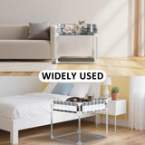 Bedside Window Pet Cat Bed - Dog Bed with Guardrail Extension Attached to Human Bed Height Elevated Dogs Cats Window Perch Bedside Dog Cot Sleeper Hammock Furniture Pet Beds (20'' x 20'' x 24'')