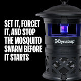 Dynatrap DT2030SR Fly Traps Outdoor - Mosquito & Flying Insect Killer for 1 Acre – Kills Mosquitoes, Flies, Gnats, Wasps - Bug Zapper Alternative - Black