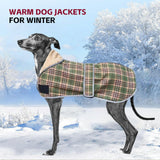 UOSIA Greyhound Coats - Autumn Winter Dog Jacket Adjustable Thin and Warm Fleece Coat for Whippet Dogs Cozy Lightweight Winter Dog Clothes for Italian Greyhound M