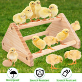 Chicken Perch Stand, 2PCS Pine Chicken Roosting Bars for coop and brooder, Training Perch Chick Fun Toys for Baby Chicks, Parakeets, Parrots
