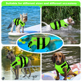 Doglay Dog Life Jacket Neoprene, High Buoyancy Dog Harness Life Vest for Swimming and Boating, Adjustable Swim Vest with Rescue Handle for Small Medium Large Dogs