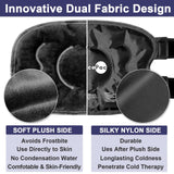 AiricePac 2 Ice Pack for Knee Pain Relief, Reusable Gel Ice Wrap for Injuries, Swelling, Knee Replacement Surgery, Cold Compress Therapy for Arthritis, Meniscus Tear and ACL, Black