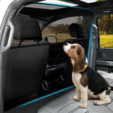 Automiim Dog Car Barrier Behind Front Seat, 51.2" Wide Car Pet Barrier One-Piece Design, Dog Car Divider Back Seat Barrier Small Crossover, Compact Car and Crossover