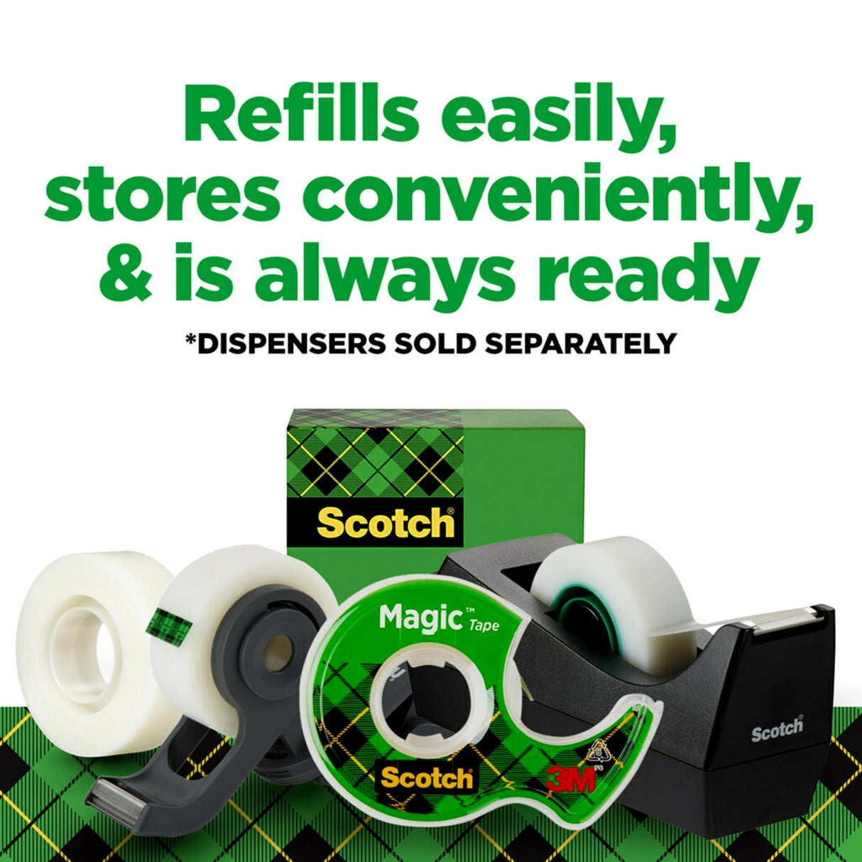 Scotch Magic Tape, 6 Rolls with Dispenser, Numerous Applications, Invisible, Engineered for Repairing, 3/4 x 1000 Inches, Boxed (810K6C38)