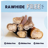 Pawstruck Natural 5-8" Bully Sticks for Dogs - Best Long-Lasting, Rawhide-Free, Low Odor Dental Chew Treat - Healthy Single Ingredient, 100% Real Beef - 8 oz Bag - Packaging May Vary