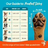 Steady Paws Anti-Slip Paw Stickers for Dogs Feet - Non-Slip Paw Pads for Traction on Hardwood & Tile Floors - Breathable Adhesive Friction Foot Grips for Senior & Injured Dogs – 24 Pads (Size S)