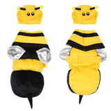 Spooktacular Creations Pet Dog Bee Costume with 3D Bee Hat, Silver Wings for Halloween Dress-up Party, Role Play, Carnival Cosplay, Holiday Decorations Clothes (X-Large)