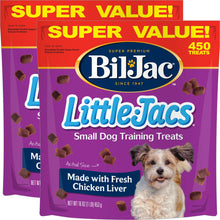 Load image into Gallery viewer, Bil-Jac Little Jacs Small Dog Training Treats, Chicken Flavor, Made with Chicken Liver, 16oz (2-Pack)
