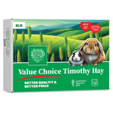 Small Pet Select Value Choice Timothy Hay for Rabbit, Guinea Pig, Bunny, Chinchilla and Other Small Animals, Premium Natural Hay Grown in The US, Pet Food, 8lb