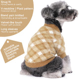 Algudbilt Small Dog Sweater - Winter Clothes for Dogs & Cats, Warm Knitwear Jacket, Winter Deluxe Coats for Puppies & Kittens, Doggy Costume XXS XS, Pet Apparel (Camel, X-Small)