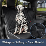 ZQ Trucks Dog Car Back Seat Cover for Ram1500/F150/GMC Sierra/Tacoma/Chevrolet Silverado, Access for Middle Seatbelt, Waterproof Bench Seat Protector for Pickups Nonslip Rear Dog Cover