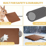 PetTemp Small Animal Heating Pad, Small Animal Bed, Outdoor/Indoor Winter Thermal Heating Pad for Rabbits, Guinea Pigs & Chickens, Waterproof & Chew-Resistant, Energy-Efficient (S:11.8" x 8.2“)