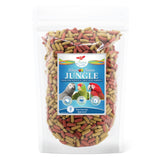 Scenic Mix Jungle Premium Parrot Food - Apple & Natural Flavors, High Protein, Low Iron Bird Pellets for Large Parrots, Macaw Food, Cockatoo, African Grey Parrots, Omega 3, Vitamins, Minerals, 2 LB