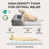 Bedsure Orthopedic Dog Beds Large Sized Dog - Washable Large Dog Cat Bed Waterproof, Comfort Dogs Couch Sofa with Washable Removable Cover, Pet Bed with Nonskid Bottom, Grey, 35"
