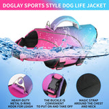Doglay Dog Life Jacket for Boating & Swimming, High Buoyancy Reflective Dog Life Vests with Rescue Handle and D-Ring, Ripstop Adjustable Floating Vest for Small Medium Large Dogs