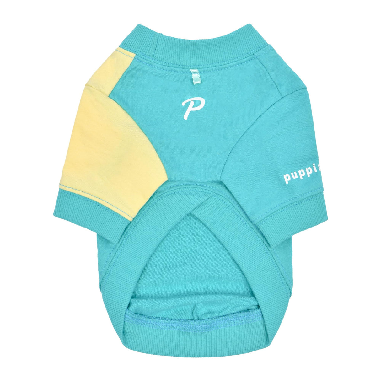 Puppia Spring/Summer PAWISH Dog Shirt Trendy Fashionable Cute Dog Apparel, Aqua, Medium