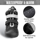 OneTigris Dog Shoes for Large Dogs, Pathfinder Medium Dog Boots & Paw Protectors for Winter Snowy Day,Water-Resistant in Rainy Weather, Outdoor Walking, Indoor Hardfloors Skid-Resistant Sole