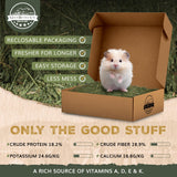 Gold Buckle Co 9lb Farm Fresh, USA Grown, Organic Alfalfa Hay for Rabbits, Guinea Pigs, Chinchillas, Goats, Hamsters & Ferrets - Rabbit Food Rich in Protein & Fiber - Just Dried, Hand-Selected