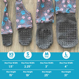 WALKEE PAWS Stay-on, Non-Slip Dog Socks to Prevent Licking Paws and Slipping on Hardwood Floors. Seen on Shark Tank, Never Lose a Dog Sock Again (X-Small) Grippy Socks with All Around Grip