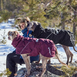 Hurtta Extreme Warmer III ECO, Cold Weather Winter Dog Coat, Eggplant, 22 in