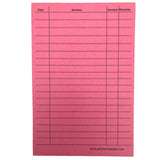 Pink Dog Grooming Client Cards 4X6 (100 Pack, 4 X 6 Inches) Client Information Clip Cards for Pet Groomer, Kennels, and Veterinarians
