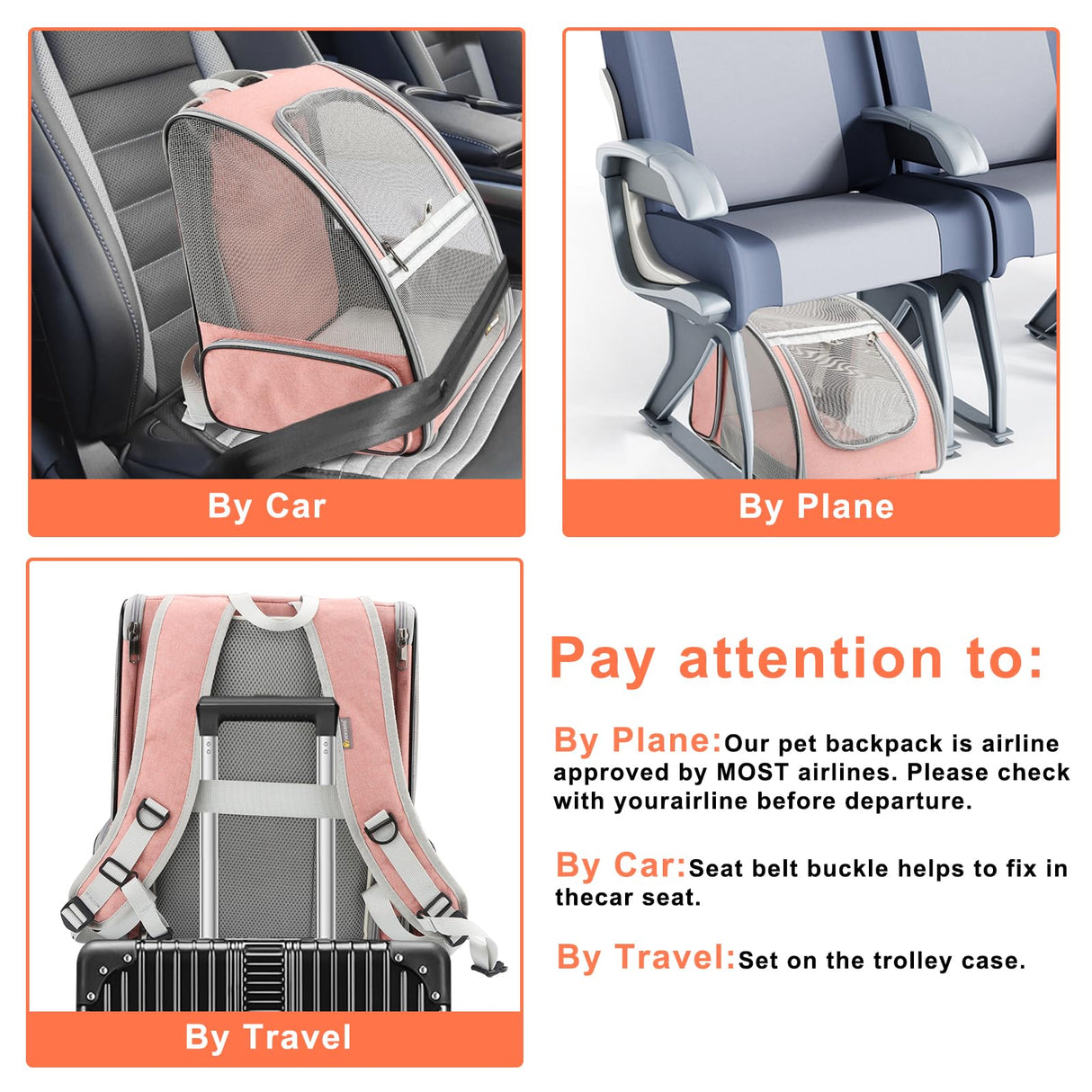 Texsens Innovative Traveler Bubble Backpack Pet Carriers with Upgraded Breathable & Expandable Tent for Cats and Dogs