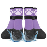BEAUTYZOO Anti Slip Dog Socks Boots, Dog Shoes for Hot/Cold Pavement Snow Rain Days,Waterproof Grip Dog Booties Paw Protector for Hardwood Floor, Prevent Licking for Small Medium Large Senior Old Dogs