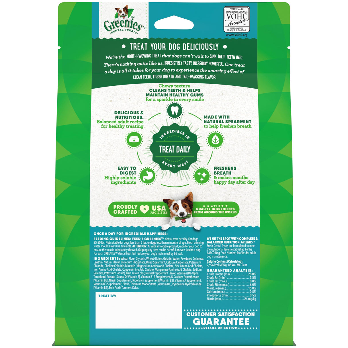 Greenies Veterinarian-Recommended Natural Dental Dog Treats Regular Size, Fresh Flavor, 12 oz. Pack, 12 Count