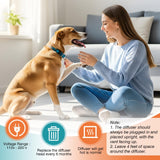 JTEWZX Calming Pheromones Dog Diffuser to Calm Pet Advanced 5 in 1 Kit Appeasing Pheromone Diffuser for Anxiety Relief (2 Plug in+3 Pack 48ml Refill) Reduce Aggression Fighting Barking Stress