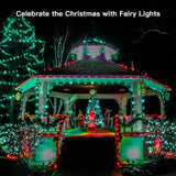 suddus Green Christmas Lights Battery Operatd, 66ft 200LED St Patricks Day Decorations Lights Indoor, Fairy Twinkle Lights with Remote for Halloween, Bedroom, Patio, Backyard, Outdoor Decorations