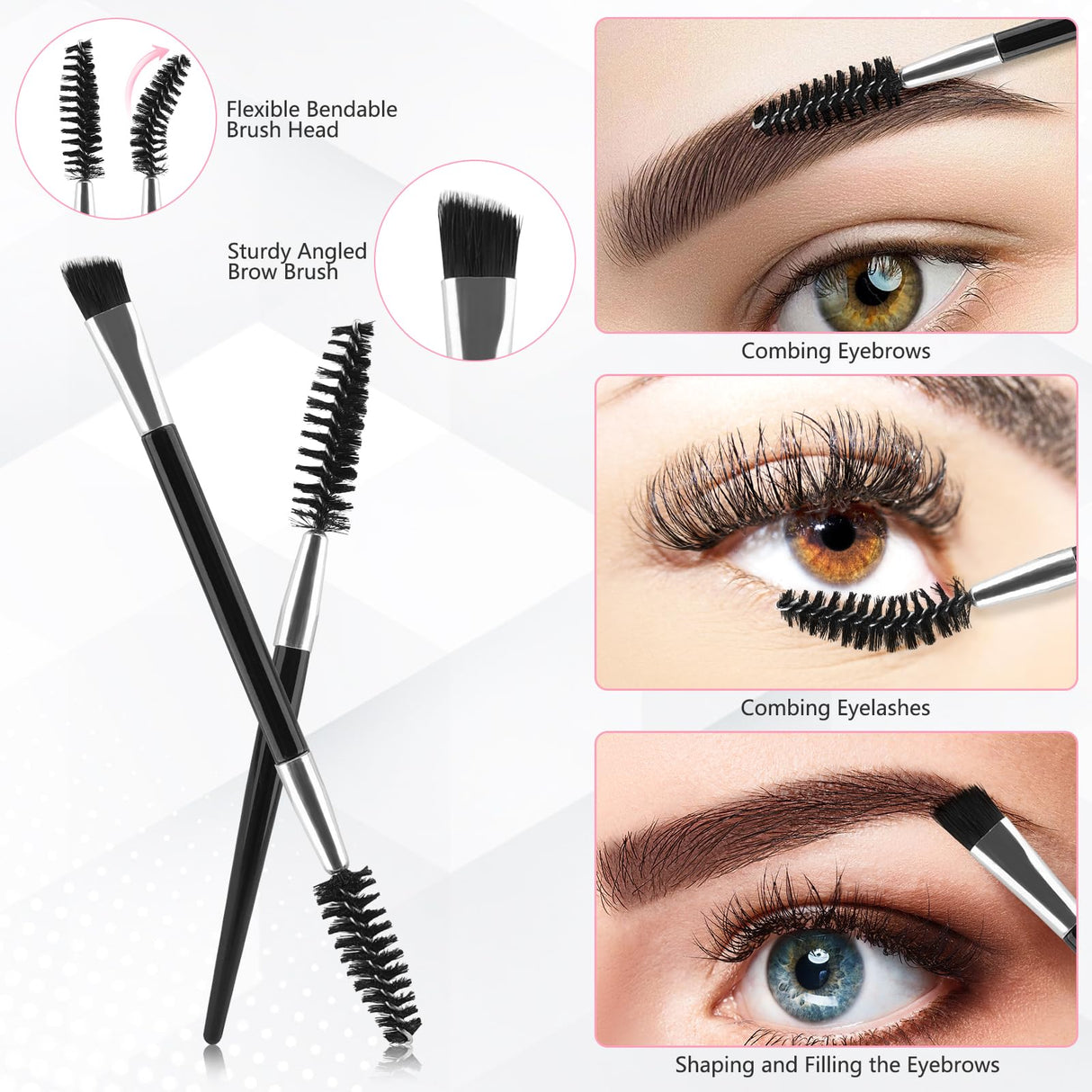 7 Pcs Eyebrow Tweezers for Women Facial Hair, Tweezers Set for Eyebrows, Stocking Stuffers for Women Teen Girls, Basket Stuffers, Christmas Birthday Small Gifts for Teen Girls Mom Her