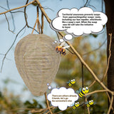 4 Pack Wasp Nest Hanging Fake Wasp Nest Paper Material Hornet Nest for Wasps