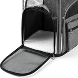 Beidingsen Cat Carriers Dog Carrier Pet for Small Medium Cats Dogs Puppies up to 25 Lbs, TSA Airline Approved Soft Sided, Collapsible Travel Puppy - Black Grey (M: 13" LX11.4 WX17.3 H, Pink)