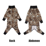 Recovery Suit for Large Medium Dogs After Surgery, Soft Breathable Anti Licking Dog Onesie E-Collar & Cone Alternative, Pet Bodysuit for Preventing Hair Loss Full Cover Wound(XL, Leopard Print)
