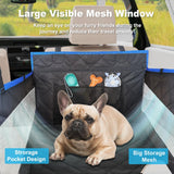 H HOH-Tech Back Seat Extender for Dogs (Black Blue S)