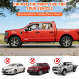 Surfcabin Floor XL Dog Hammock for Truck, Waterproof Trucks Pet Seat Cover with Door Protection, Sturdy Back Seat Extender for Dogs Compatible with Full Size Crew Cab Trucks Like F150, GMC & More