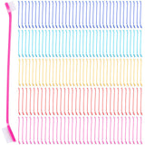 Nuenen 150 Pcs Dog Toothbrush Dual Headed Dental Brushes Puppy Tooth Brushing Kit Long Handle Toothbrush for Large and Small Dogs Cats Most Pets Teeth Cleaning Oral Care Supplies (Vibrant Color)