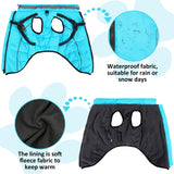 HezzLuv Waterproof Dog Jacket with Built-in Harness, Winter Snow Dog Warm Coat for Small, Medium Dogs, Cold Weather Cozy Vest Clothes with Luminous Pendant and Reflective Strips, Adjustable Straps