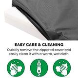 Furhaven Water-Resistant Orthopedic Dog Bed for Large Dogs w/ Removable Washable Cover, For Dogs Up to 125 lbs - Indoor/Outdoor Logo Print Oxford Polycanvas Mattress - Stone Gray, Jumbo Plus/XXL