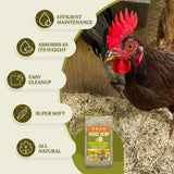Hemp Bedding for Chickens - Made from 100% Natural Hemp - Superior Absorption & Odor Control- Eco-Friendly Hemp Bedding for Chickens - Easy Maintenance Hemp Bedding for Small Animals