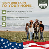 Gold Buckle Co 9lb Farm Fresh, USA Grown, Organic Alfalfa Hay for Rabbits, Guinea Pigs, Chinchillas, Goats, Hamsters & Ferrets - Rabbit Food Rich in Protein & Fiber - Just Dried, Hand-Selected