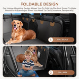 BONTHEE Dog Car Seat for Large Medium Dogs – Waterproof Back Seat Extender with Reinforced Hard Bottom,Breathable Mesh Windows,Storage Pockets & Adjustable Straps,Universal Fit for Cars,SUVs,Trucks
