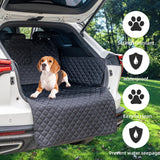 HCCW SUV Cargo Liner for Dog Car Seat Cover Waterproof Pet Cargo Cover Nonslip Dog Seat Cover with Bumper Flap Protector for SUV Trunk Sedans Vans（70L”*40W“）
