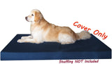 Dogbed4less XXL 55X37X4 Inches Blue Color Denim Jean Dog Pet Bed External Zipper Duvet Cover - Replacement Cover only