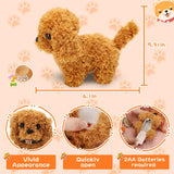 Tagitary Plush Toys Puppy Electronic Toy Dogs That Walk and Bark,Tail Wagging Fake Dog Interactive Dog Toy for Kids with Leash,Easter Christmas Birthday Gift for Toddlers Kids