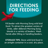 Morning Song Clean & Free Shell Free Wild Bird Food, Premium No Mess Bird Seed for Outside Feeders, 10-Pound Bag